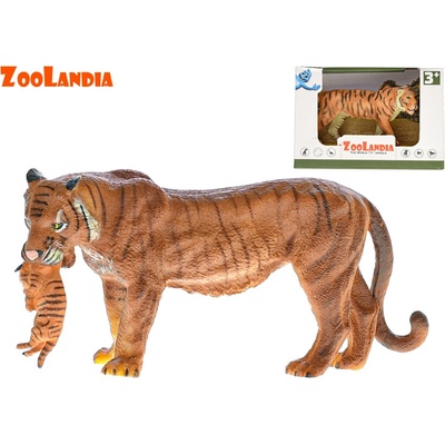 Zoolandia tiger/tigrica s mláďaťom 15cm v krabičke