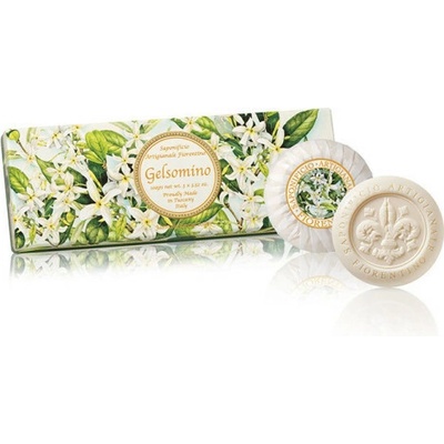 Saponificio Artigianale Fiorentino prírodné tuhé mydlo jazmín 3 x 100 g