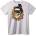NOONEBRAND Тениска Skull със слънчеви очила - S, White