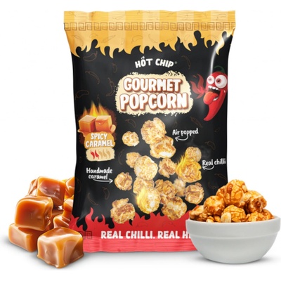 Hot Chip karamelový popcorn s chilli 120 g