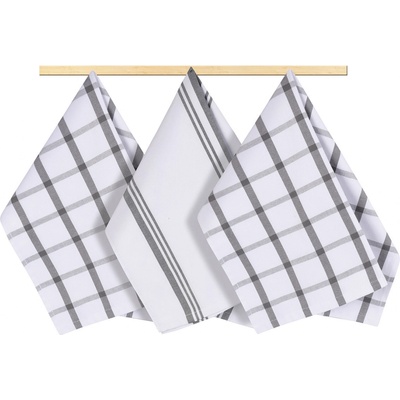 Brotex Kuchyňská utěrka 50x70cm káro šedé – Zboží Dáma