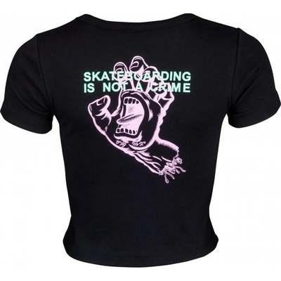 SANTA CRUZ tričko Crime Hand T-shirt Black