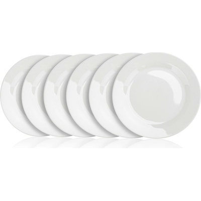BANQUET talíř mělký 24 cm BASIC porcelánový BÍ 6 ks