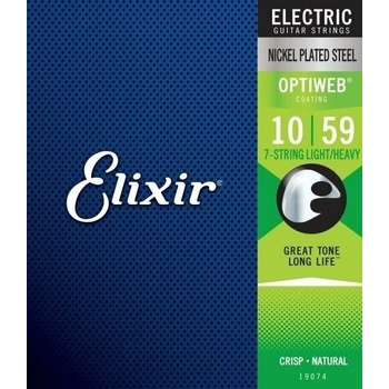 Elixir 19074 Optiweb Light-Heavy 7 String Струни за електрическа китара (19074)