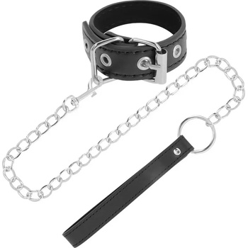 Image 1 of Darkness Black Penis Belt with Leash