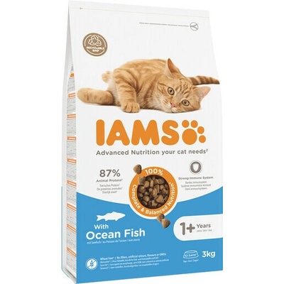 IAMS for Vitality pre dospelé mačky s oceánskymi rybami 3 kg