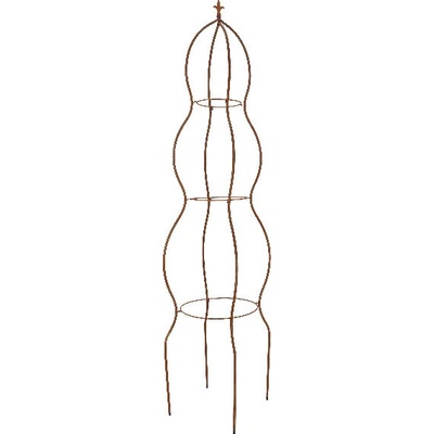 Podpora ke květinám WINDOW DRESSING, kruhová, 48x48x173,5cm|Esschert Design