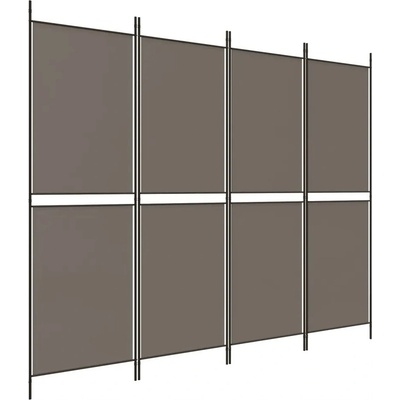 vidaXL Paraván 350232 šedý 200 x 200 cm