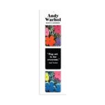 Galison Andy Warhol Flowers Magnetic Bookmarks