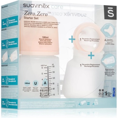 Suavinex Zero Zero Starter Set подаръчен комплект за деца от раждането им A Adaptable Flow 0 m+