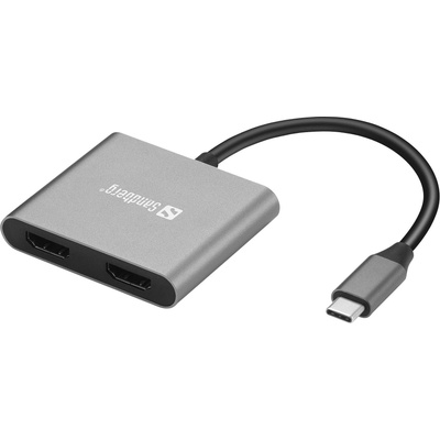 Sandberg USB-C Dock 2хHDMI+USB+PD - Докинг станция (136-44)