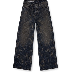 Diesel Дамски дънки Diesel Womens 1996 D-SIRE Distressed Cotton Low-Rise Wide-Leg Jeans - 007BV