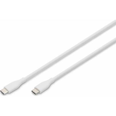 Digitus AK-300341-020-W USB 2.0, USB C vidlice,z obou stran, niklovaný, 2m, bílý