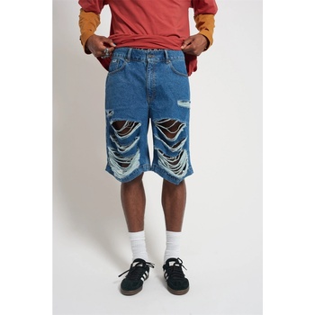 The Ragged Priest Къси панталони The Ragged Priest Men's Feral Denim Shorts - Indigo
