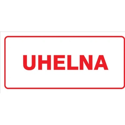 Značka Uhelna, samolepicí fólie, 100 × 210 mm BZ FT691