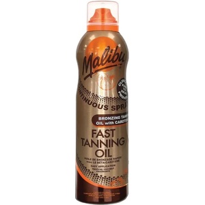 Malibu Fast Tanning Oil Spray sunscreen 175ml - Golden (White)