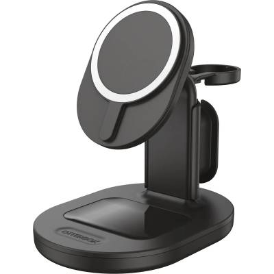 OtterBox безжична стойка за зареждане на няколко устройства - черна (78-81158)
