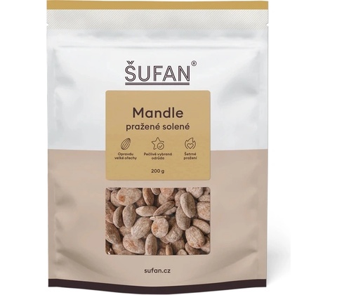 Mandle pražené solené Španělsko 200 g