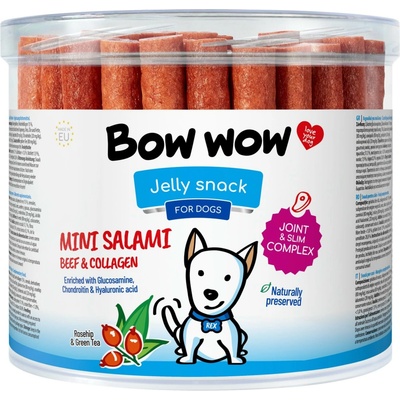 Mira Mar Bow Wow Uherské salámky mini 12,5 cm v dóze 60 ks