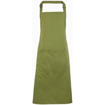 Premier Workwear Pracovná zástera za krk s vreckom PR154 Oasis Green Pantone 371 72 x 86 cm
