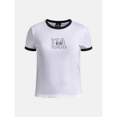 Under Armour dívčí tričko Ringer Tee bílá