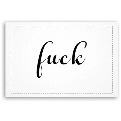 Fotoobraz 60x40 cm malý fuck