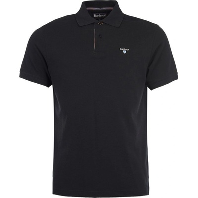 Barbour Tartan Poloshirt Pique Modern black