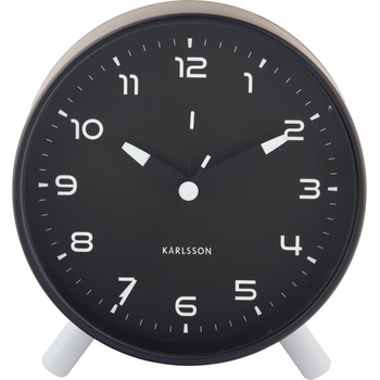 Karlsson Orgullo будилник, черен (KA6029BK)