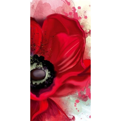 003 Samolepící fototapeta na podlahu - Vlčí mák, 85 x 170 cm