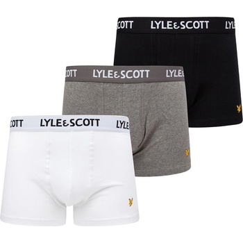 Lyle and Scott Боксерки Lyle and Scott Barclay 3 Pack Boxer Shorts - Blk/Wht/Gry 004