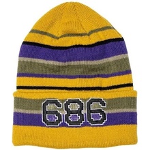 686 Mens Big Stripes beanie Citron