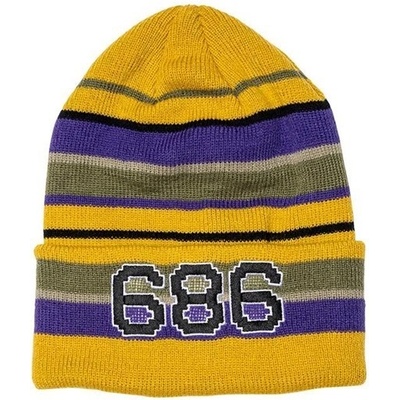 686 Mens Big Stripes beanie Citron
