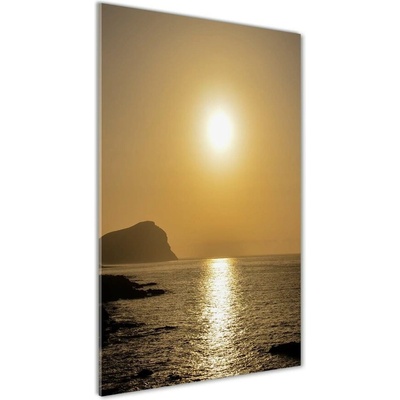 Vertikálny foto obraz sklo tvrdené Západ slnka mora 50x100 cm