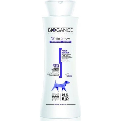 Biogance White Snow Šampon pro bílou a světlou srst 250 ml