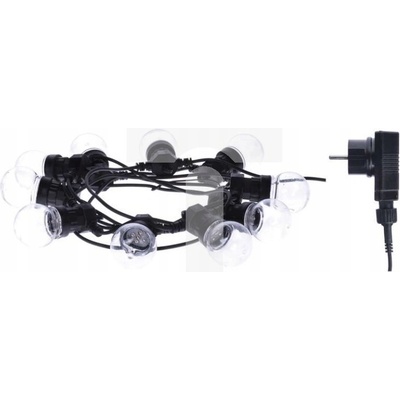 Emos DCPW02 50 LED reťaz 10x párty žiarovky číre 5 m vonkajšia aj vnútorná teplá biela