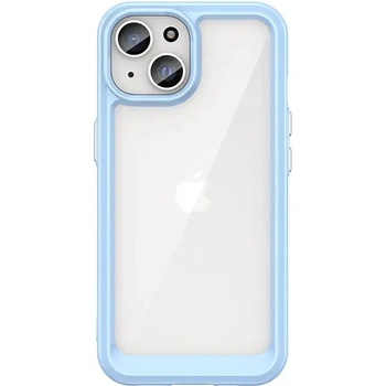 HQWear Кейс с гъвкава рамка HQWear Outer Space за iPhone 15 Plus, син (9145576279625)