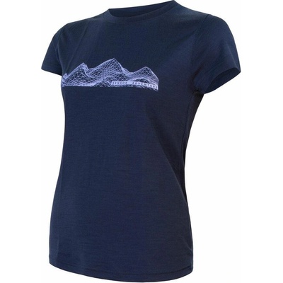 Sensor merino Active Pt Mountains kr rukáv deep blue