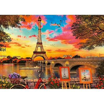 Ravensburger Dominic Davison Břehy Seiny Paříž 1000 dílků