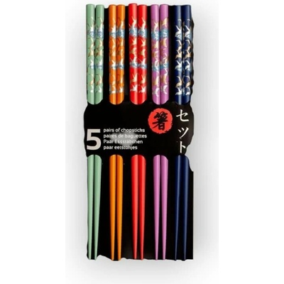 Emro Aziatica Jedálne paličky Cranes 22,5 cm 5 párov