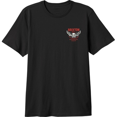 Brixton Мъжка тениска Brixton Waller S/S STT T-shirt - Black Worn Wash (216-6968-0111)