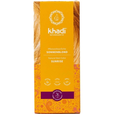 Khadi rostlinná barva na vlasy Sluneční blond 100 g