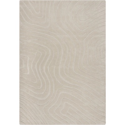 Flair Rugs Кремав ръчно изработен вълнен килим 120x170 cm Mesmerise Natural - Flair Rugs (503119377379)