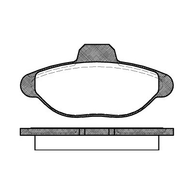 Sada brzdových platničiek kotúčovej brzdy REMSA 0414.00