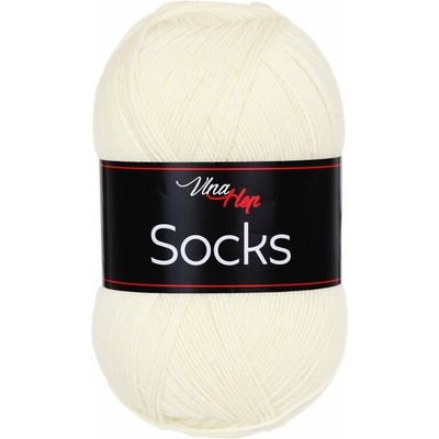 Vlna-hep Socks - ponožková Socks: 61005 Přírodní bílá - krémová