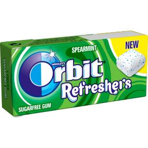 Orbit Дъвки на дражета с аромат на мента Spearmint, 7 бр (2195760)