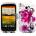 HTC Desire_C Purple Flower V5 Калъф + Протектор