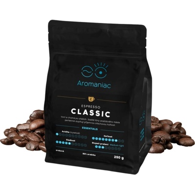 Aromaniac Прясно изпечено кафе на зърна Еспресо Класик 250 г