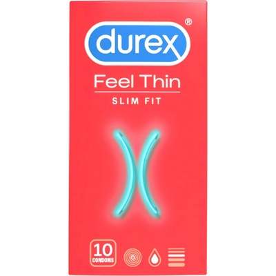 Durex Feel Thin Slim - реалистично усещане презервативи (10бр)