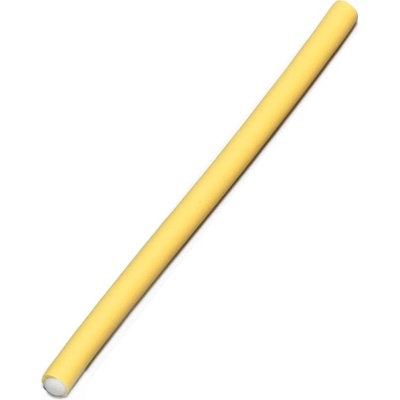 Papiloty - flexibilné penové natáčky na vlasy 8021 - 18 cm, hrúbka 10 mm, 12 ks/bal - žlté