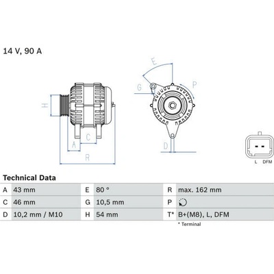 generátor BOSCH 0 986 049 700 BO 0986049700